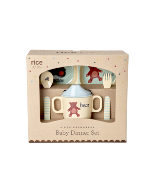 Rice Kinderservies ABC - Blauw