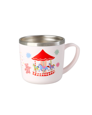 Rice Rvs Drinkbeker Fun Fair - Roze 260 ml