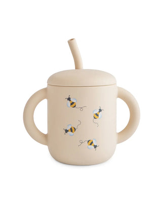 Mushie Drinkbeker Met Rietje - Bijen