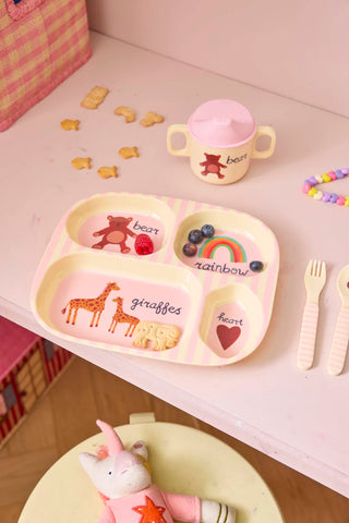 Rice Vakjesbord ABC - Roze