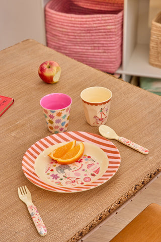 Rice Kinderbestek Fun Fair - Roze