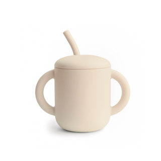 Mushie Drinkbeker met Rietje - Shifting Sand